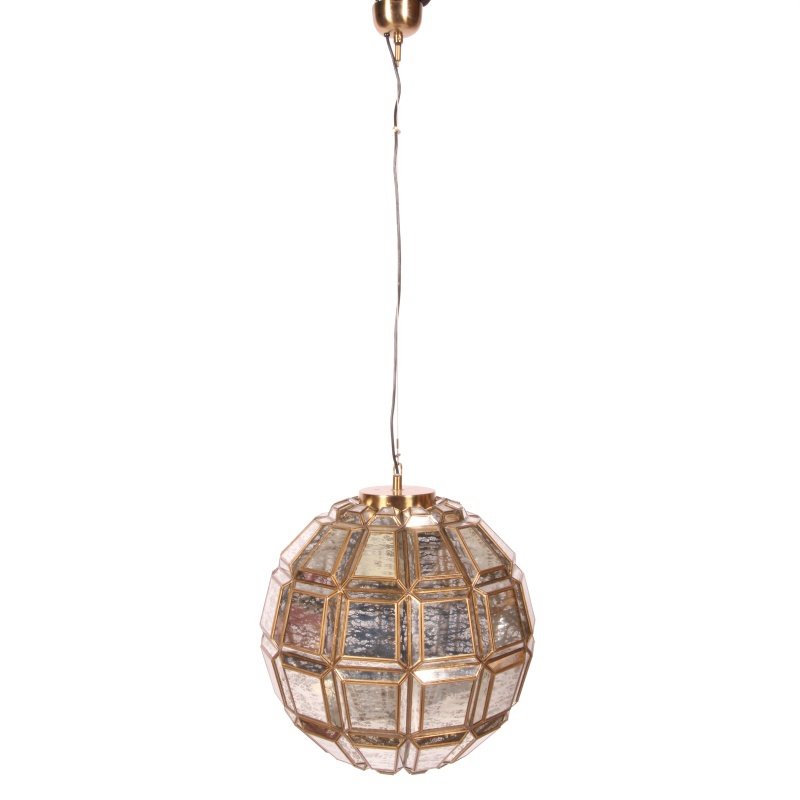 Dutch Style  Hanglamp Bol  58cm Glas/Goud